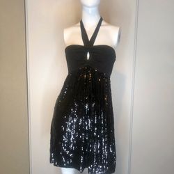 Bebe black sequin dress
