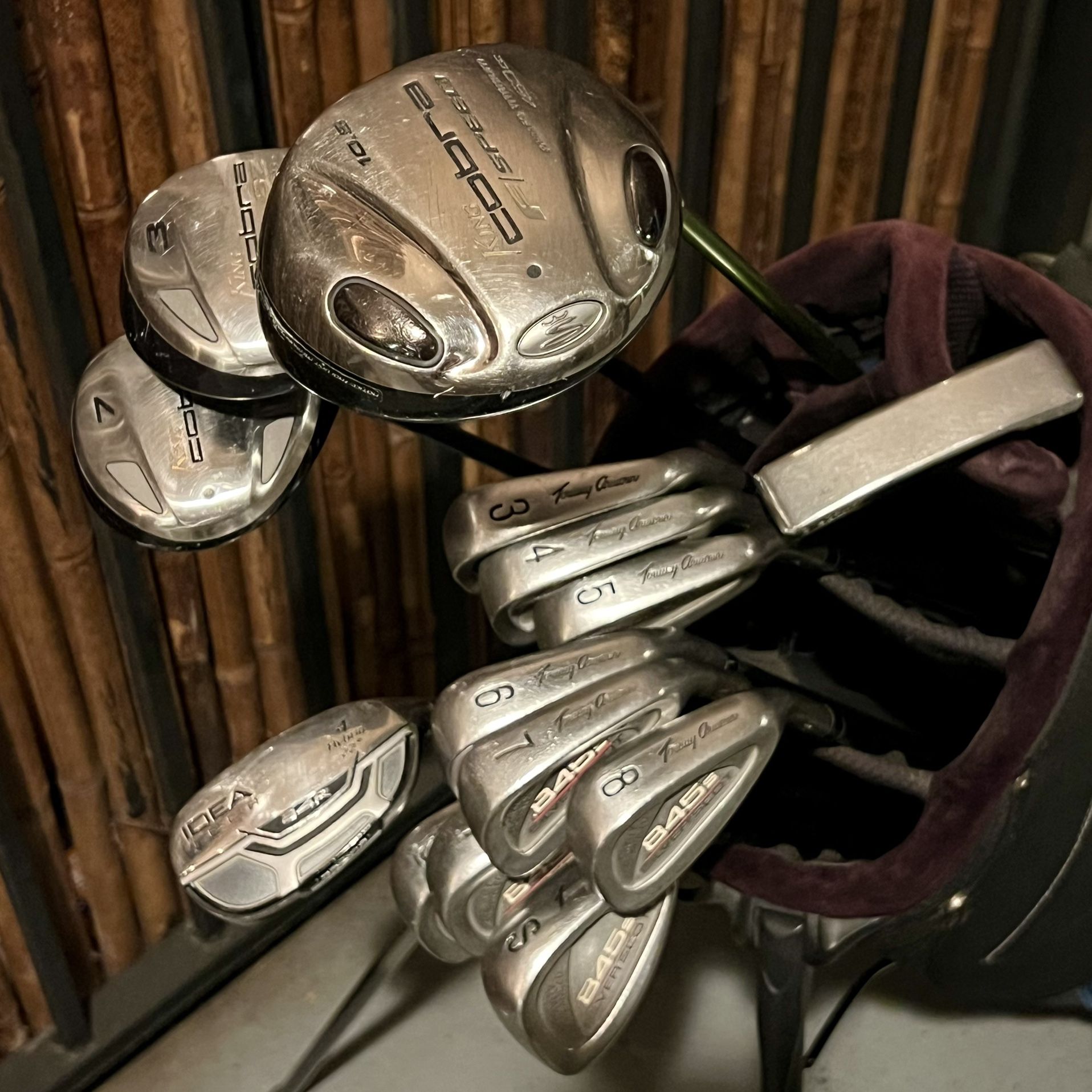 Cobra & Tommy Armour Golf Club Set - Ping Putter, Callaway Bag