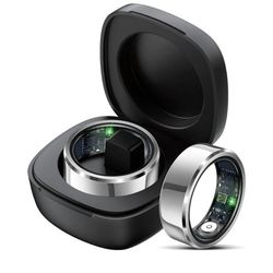 Smart Ring Heart Rate Monitor Blood Pressure Ring Sleep Tracker Health Rings Pedometer Step Counter Calories Waterproof Fitness Rings for Women Men