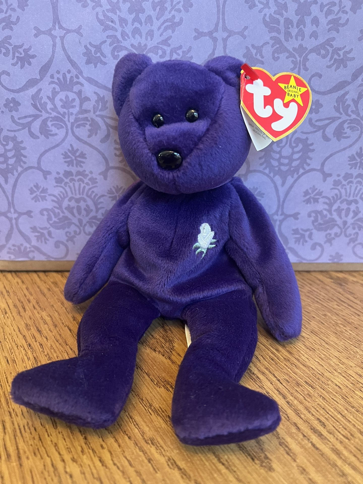 HOT Princess Diana Beanie Ty Beanie Bears Worth Ty Princess