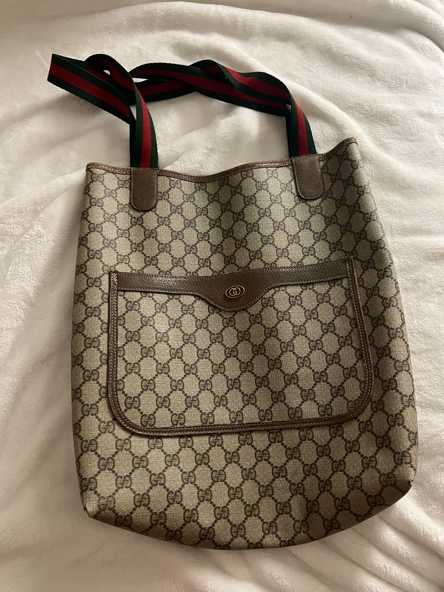 Vintage Authentic  Gucci Tote Bag 