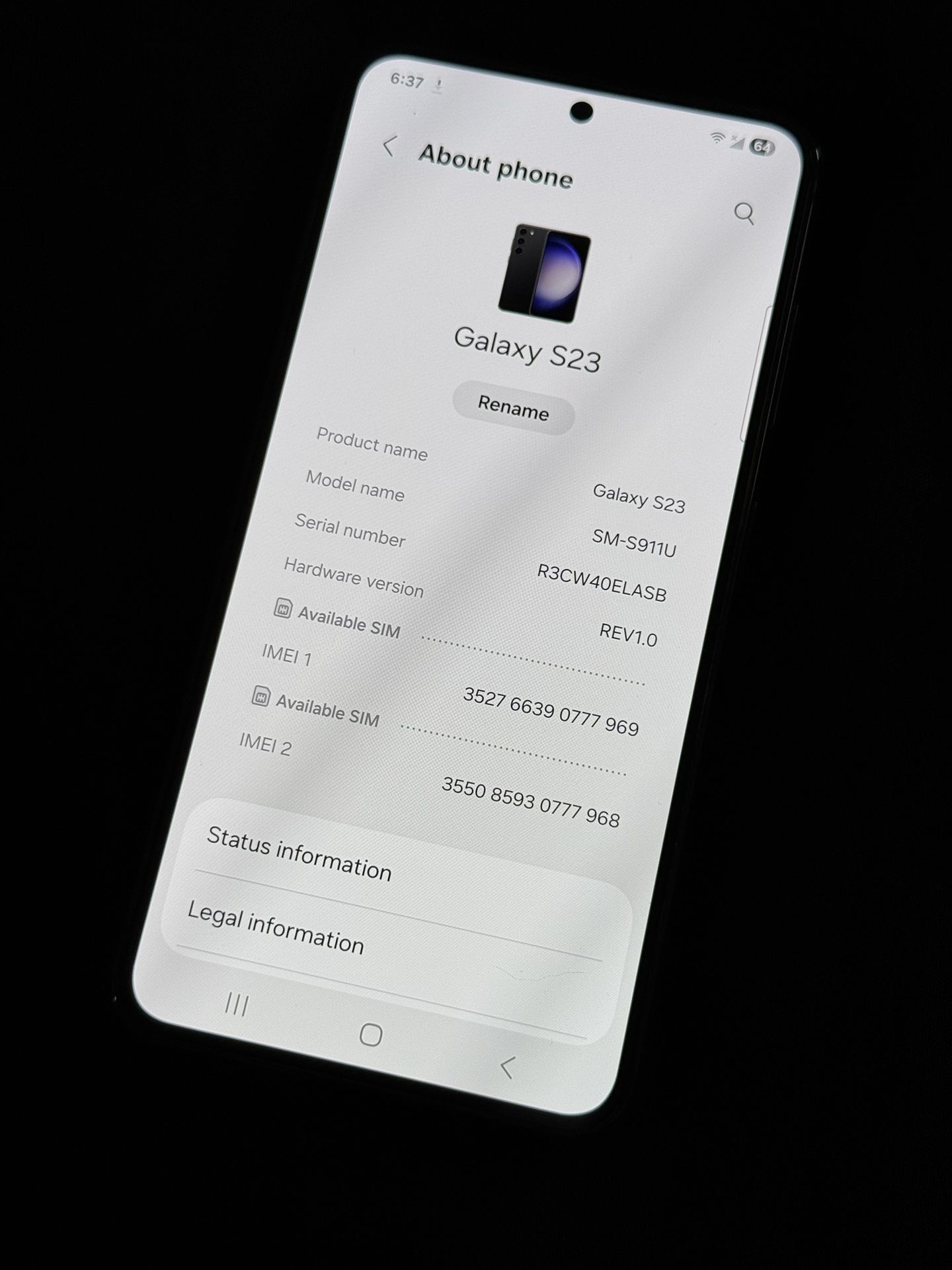 Unlocked Samsung Galaxy S23 128GB
