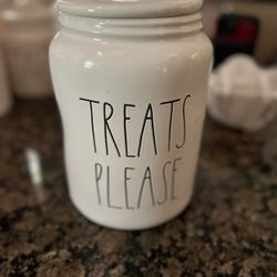 RAE DUNN TREATS PLEASE CANISTER 