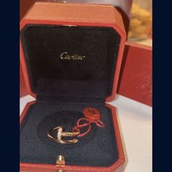 CARTIER JUSTE UN CLOU RING Rose Gold With Diamonds