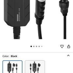 Skysword Ⅱ Level 1-2 EV Charger, 100-240V 16A 25FT Portable EVSE, NEMA 6-20 Plug with NEMA 5-15 Adapter Electric Vehicle Charging Station