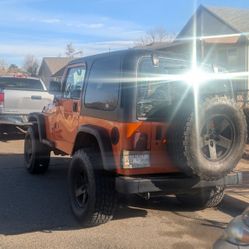 1997 Jeep Wrangler Orange 2 Door