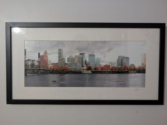 Framed Portland Skyline Photo