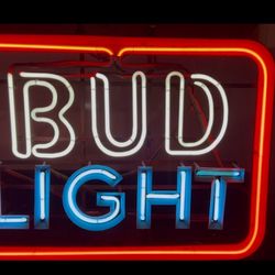 Vintage Bud Light Neon Sign