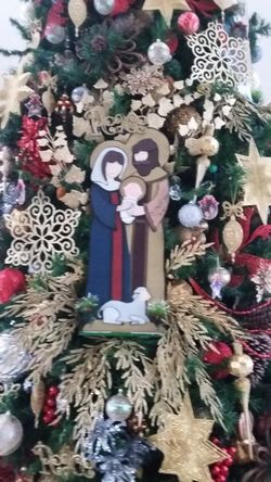 Adorno de navidad de madera como nuevo