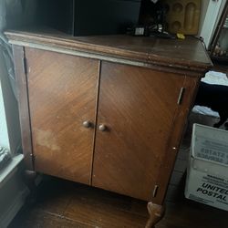 Antique Sewing Cabinet 