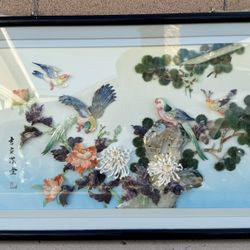 贝壳浮雕画  Shell relief painting