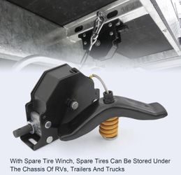 159056 RV Spare Tire Winch Compatible with RVs Trailers Truck