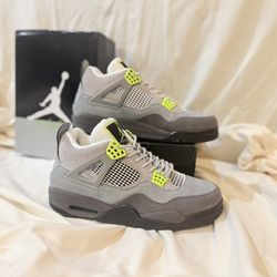 MUST SELL **Brand New in Box Air Jordan 4 Retro SP “Grey/Volt” Size 12 Men / 13.5 Women