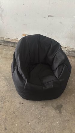 Black bean bag chair