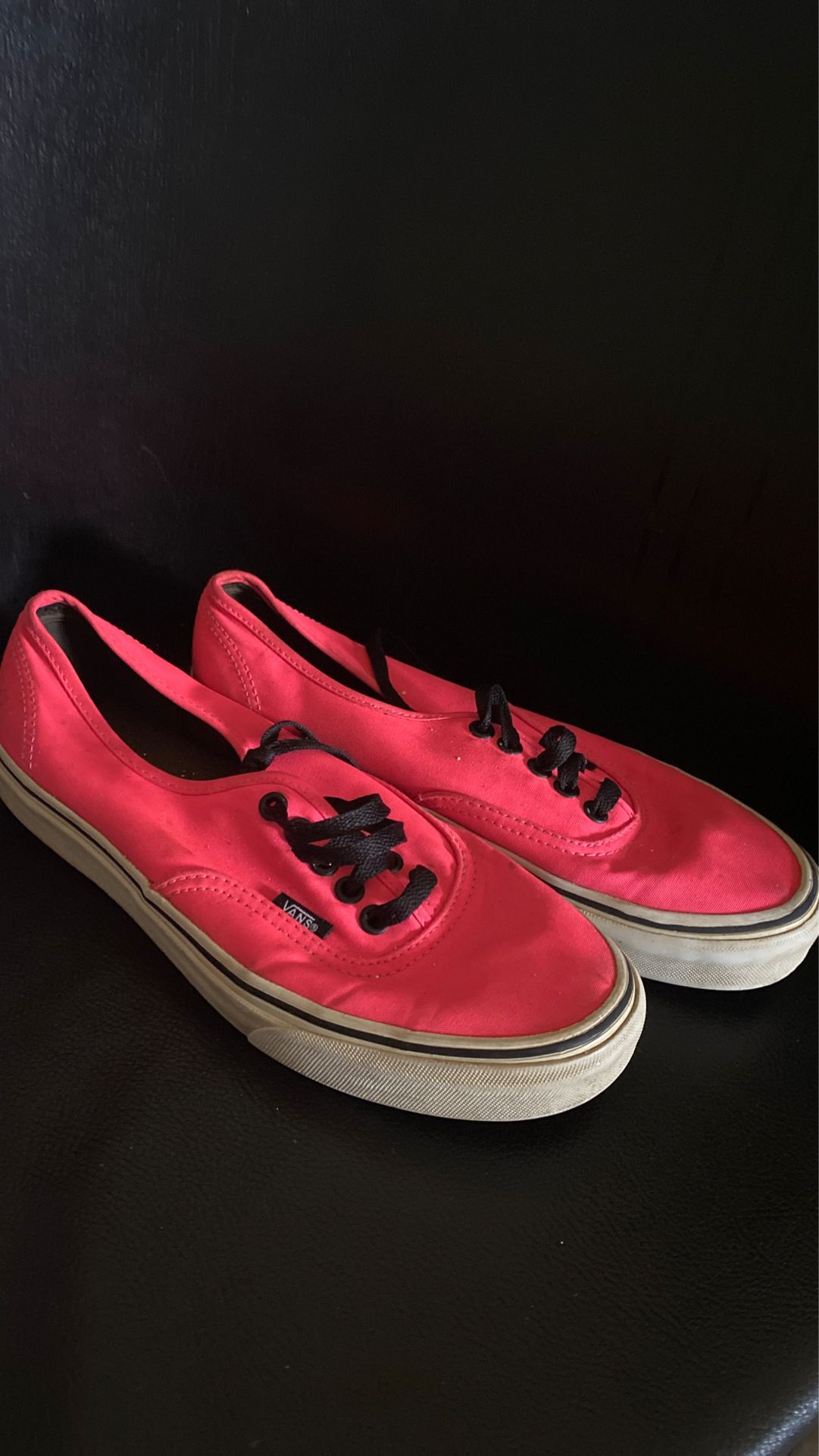 Neon pink hot pink Vans