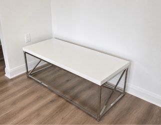 White coffee table