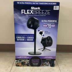 SHARK FLEX BREEZE HIGH-VELOCITY CORDLESS & CORDED FAN  
