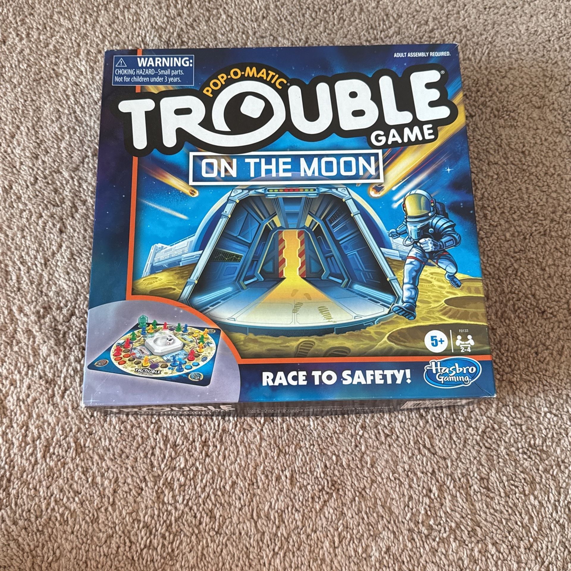 Trouble On The Moon Board Game