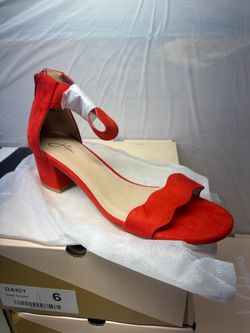 J. Adams Daisy Block Heel Sandals Size 8.5