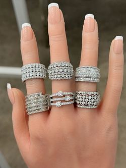 14KT Natural /Lab Diamond Anniversary Bands