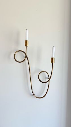 CB2 Duo Wall Sconce Taper Candle Holder