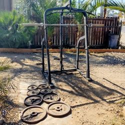 230lbs Olympic Weights+ Squat Rack+ Barbell 