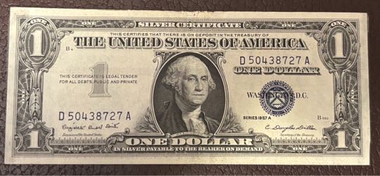$1 1957. Vintage banknote USA