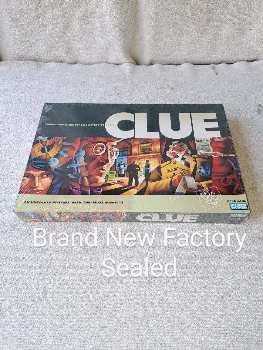 Brand New Factory Sealed Vintage 2002 Clue Board Game