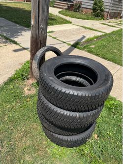 Winter tires 16’ diameter. 4602 Lincoln ave