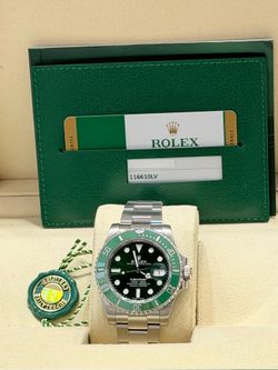 2018 Rolex Preowned 40mm Submariner Green-Hulk(W/Card)