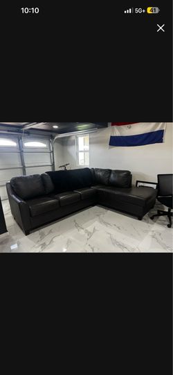 Leather L shaped Sofa