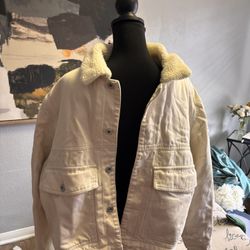 H&M Fleece Lined Denim Jacket 