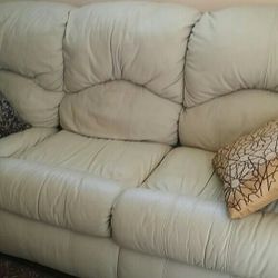 NEW SLEEPER Leather SOFA offwhite