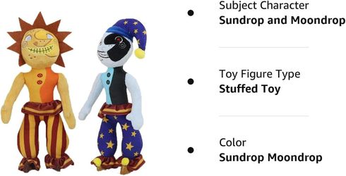  FNAF Plush Toy, Sundrop Moondrop FNAF Security