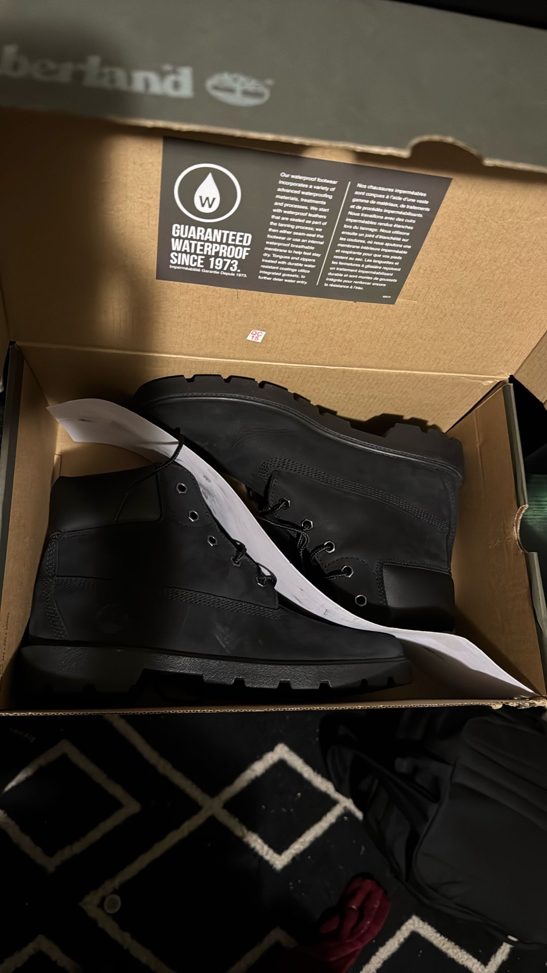 Timberland Classic 6in Waterproof Boot Black Size 6.5