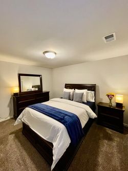 Dark Wood Queen Bedroom Set
