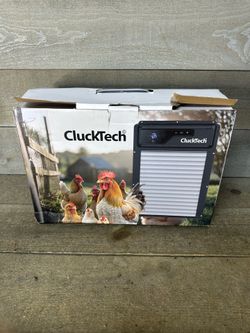 Clucktech Automatic Chicken Coop Door with 1080p Camera Solar Powered Open Box
