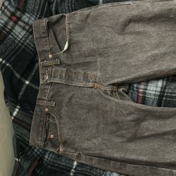 Dark brown 501 levi jeans 