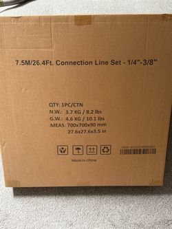 ROVSUN 26.4 Ft Mini Split Line Set, 1/4" & 3/8" O.D