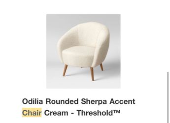 Sherpa Accent Chair Cream