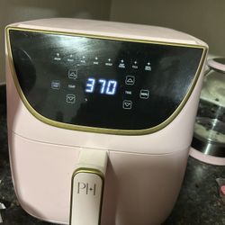 Pink Air Fryer And Tea  Cup Set