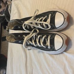 Converse, Size 8.5, Black