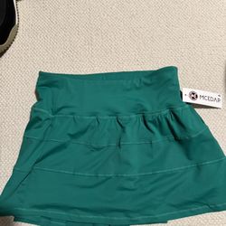 Nwt Womens Size Small /6 Green Lululemon Dupe Skort Skirt Shorts 