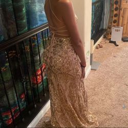 Gold Sequin Mermaid Dress