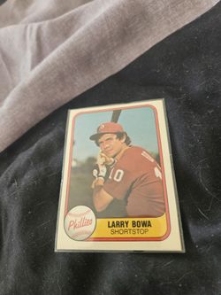 1981 Fleer Larry Bowa Baseball Card 
