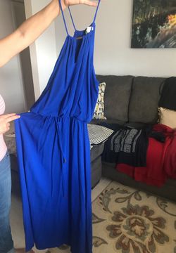 Blue maxi dress M