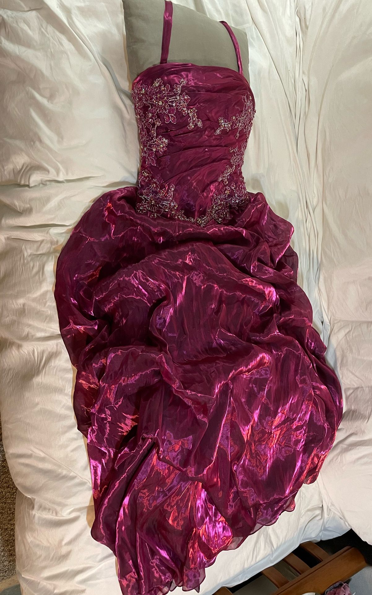 Bicici & Coty Fuchsia Ball Gown Prom Dress Quinceañera