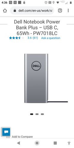 Dell Notebook Power Bank Plus