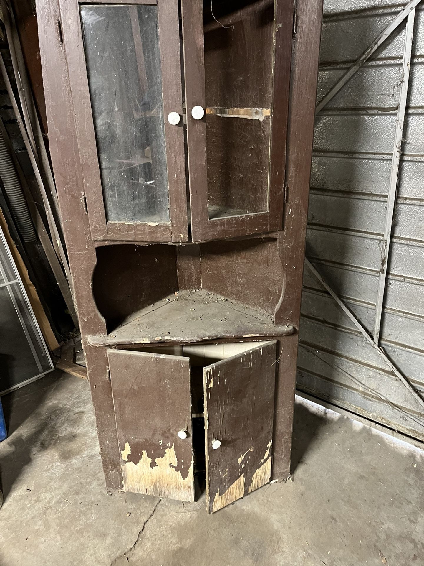 Antique Wood Cabinet 