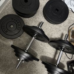 Adjustable dumbbells